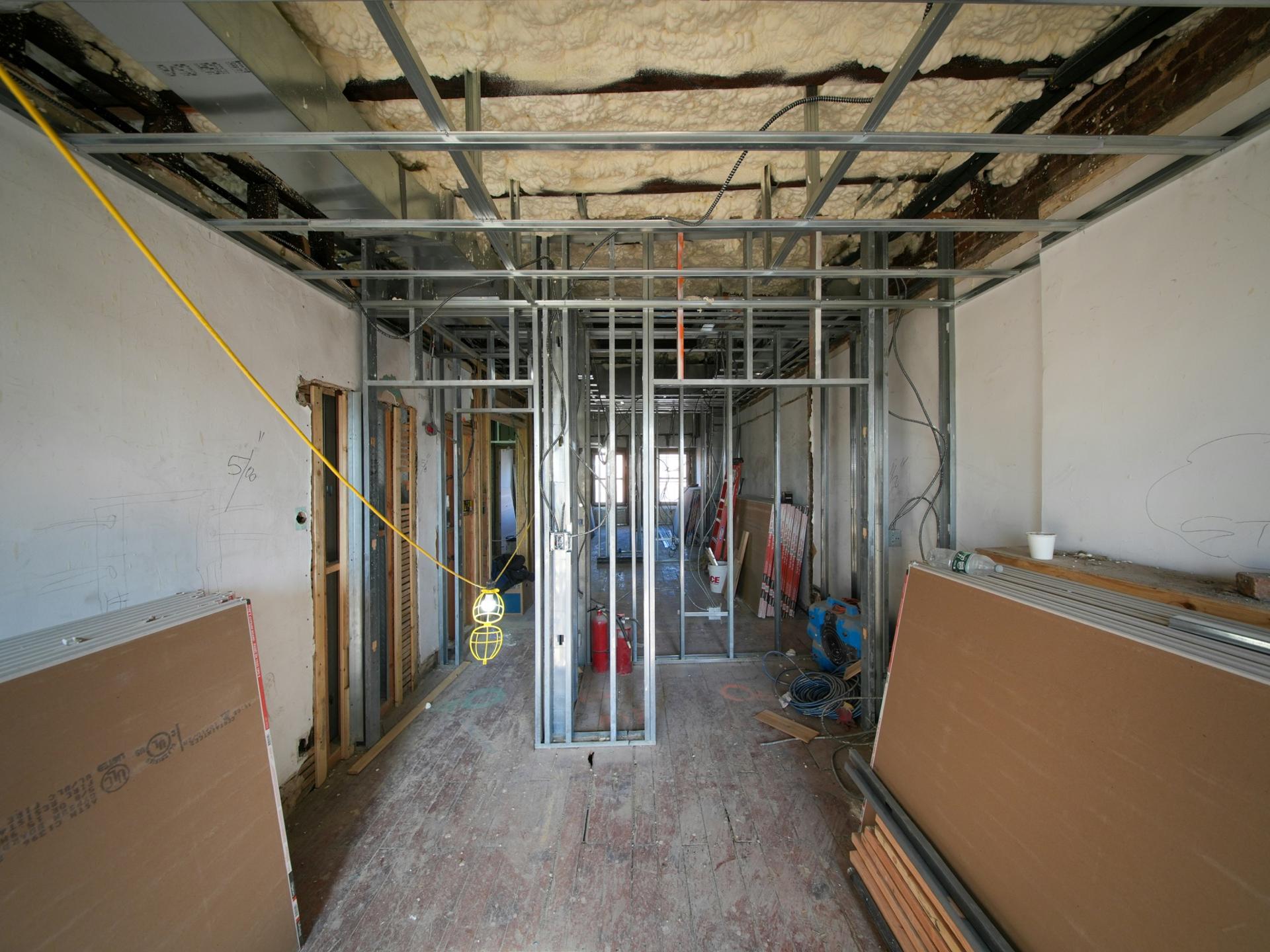 Commercial construction site in Dallas Fort Worth